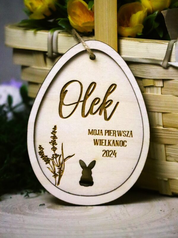 Zawieszka pisanka "Moja Pierwsza Wielkanoc"