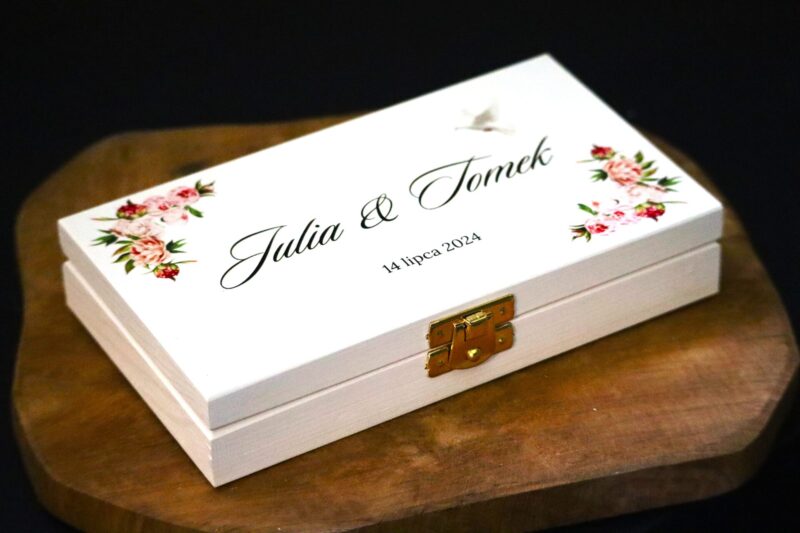 Pudełko ślubne na banknoty