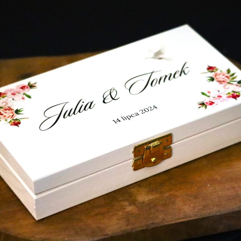 Pudełko ślubne na banknoty