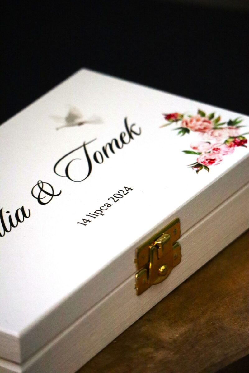 Pudełko ślubne na banknoty