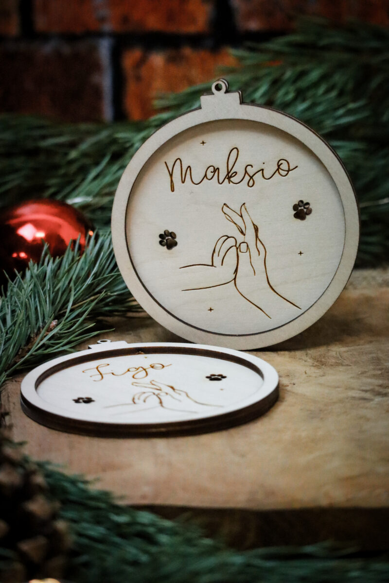 Bombka z imieniem pupila