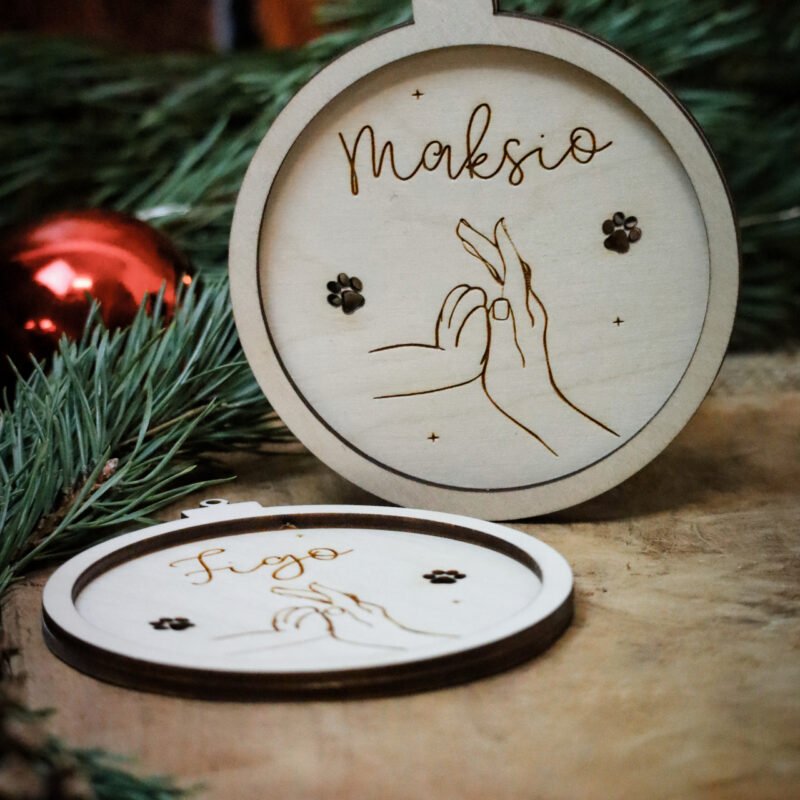 Bombka z imieniem pupila