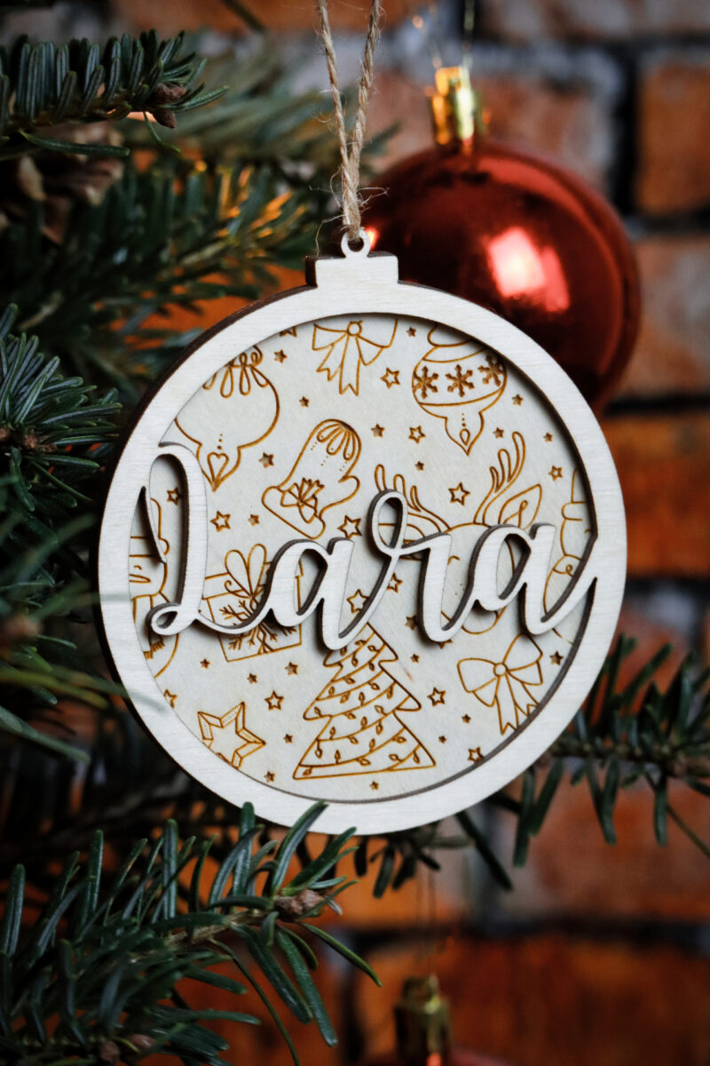 Bombka grawerowana z imieniem