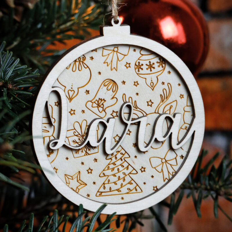 Bombka grawerowana z imieniem