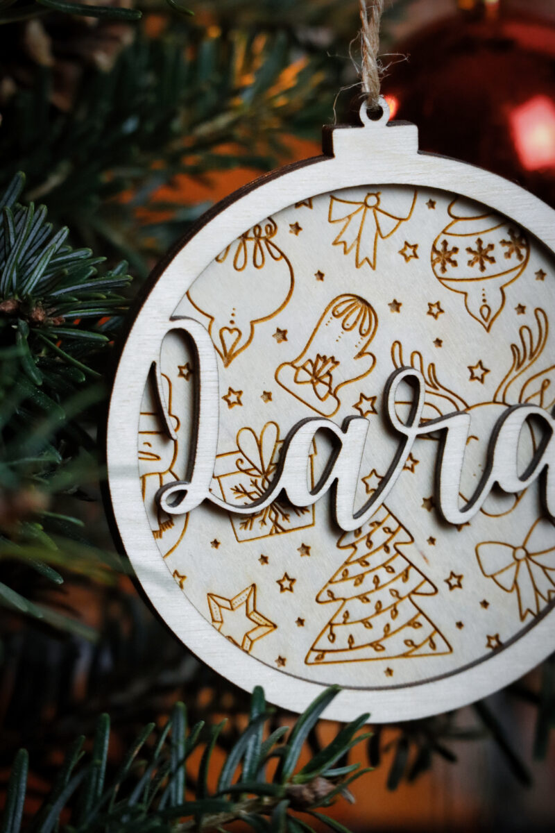 Bombka grawerowana z imieniem