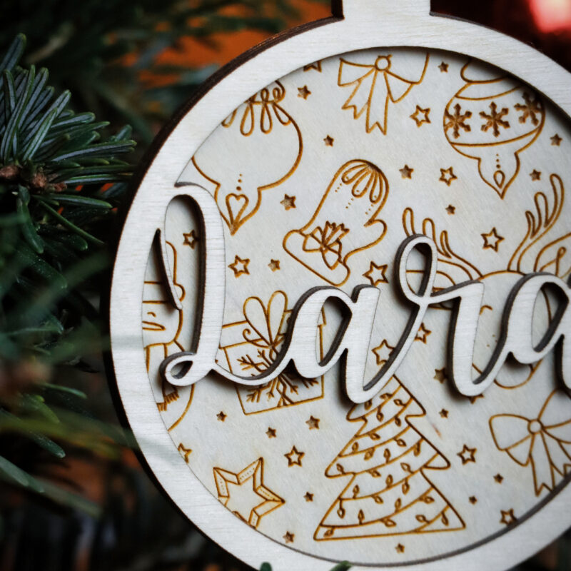 Bombka grawerowana z imieniem