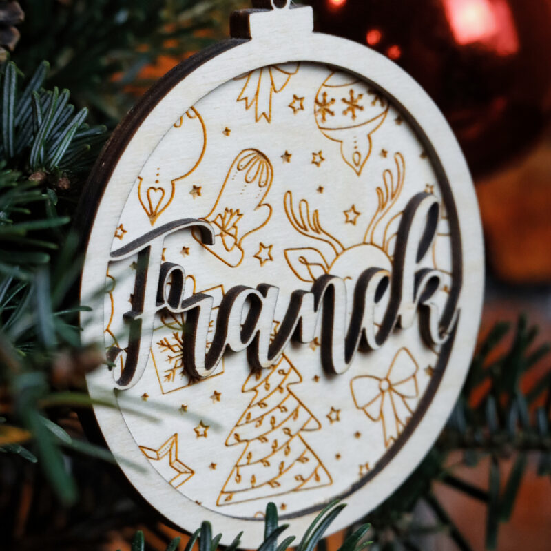 Bombka grawerowana z imieniem