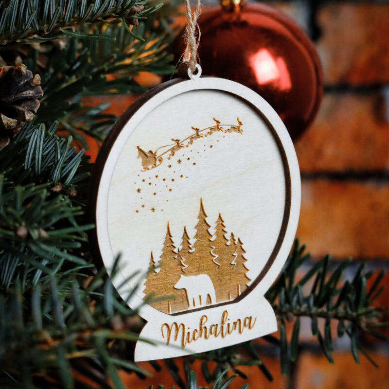 Bombka kula śnieżna z imieniem