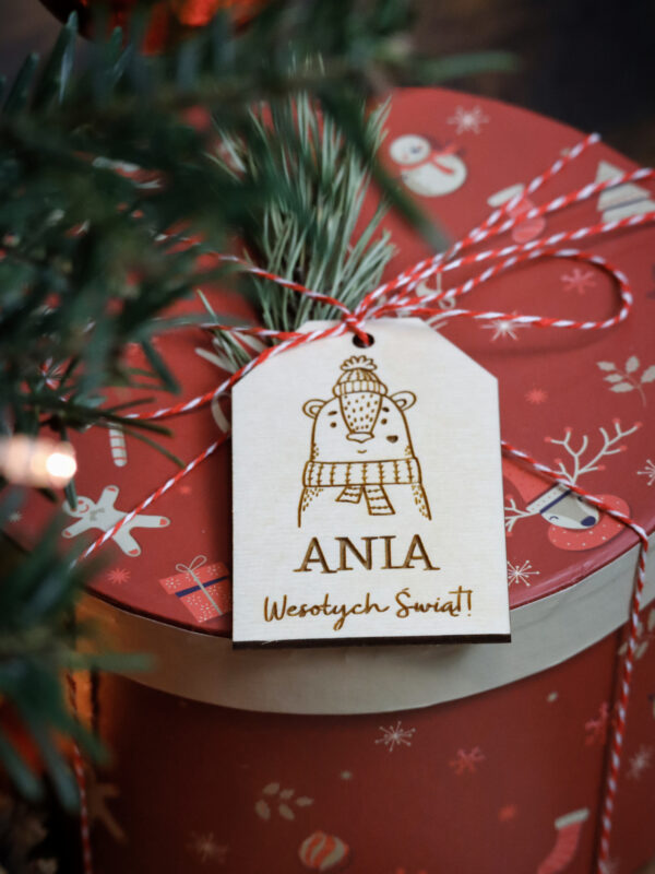 Bileciki do prezentów świątecznych