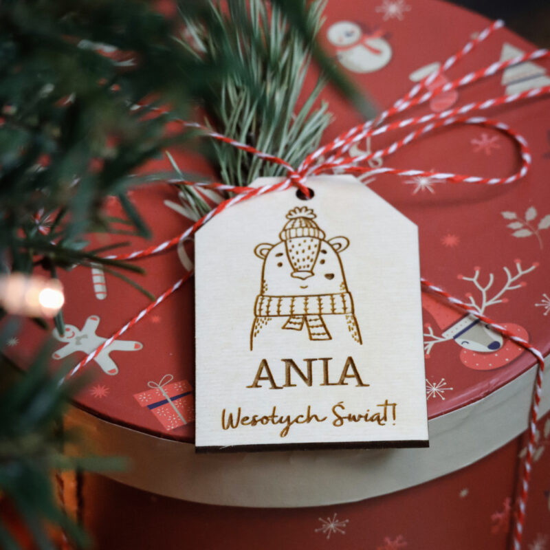 Bileciki do prezentów świątecznych