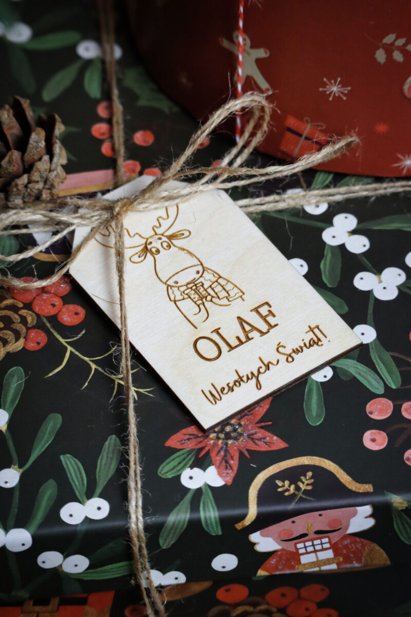 Bileciki do prezentów świątecznych