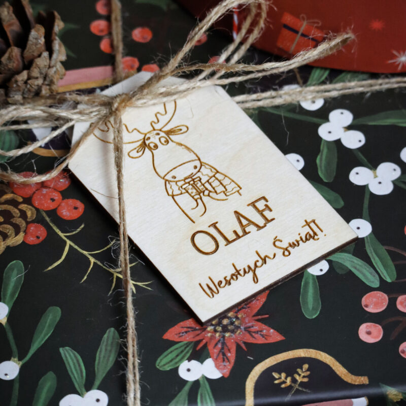 Bileciki do prezentów świątecznych