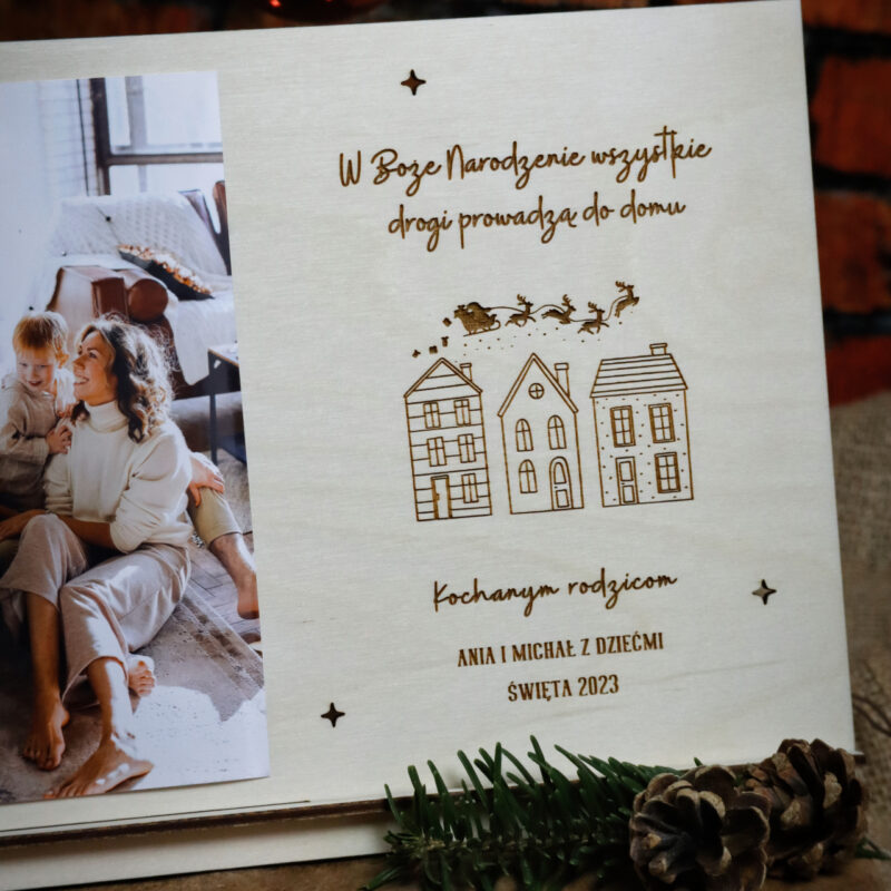 Ramka świąteczna z życzeniami