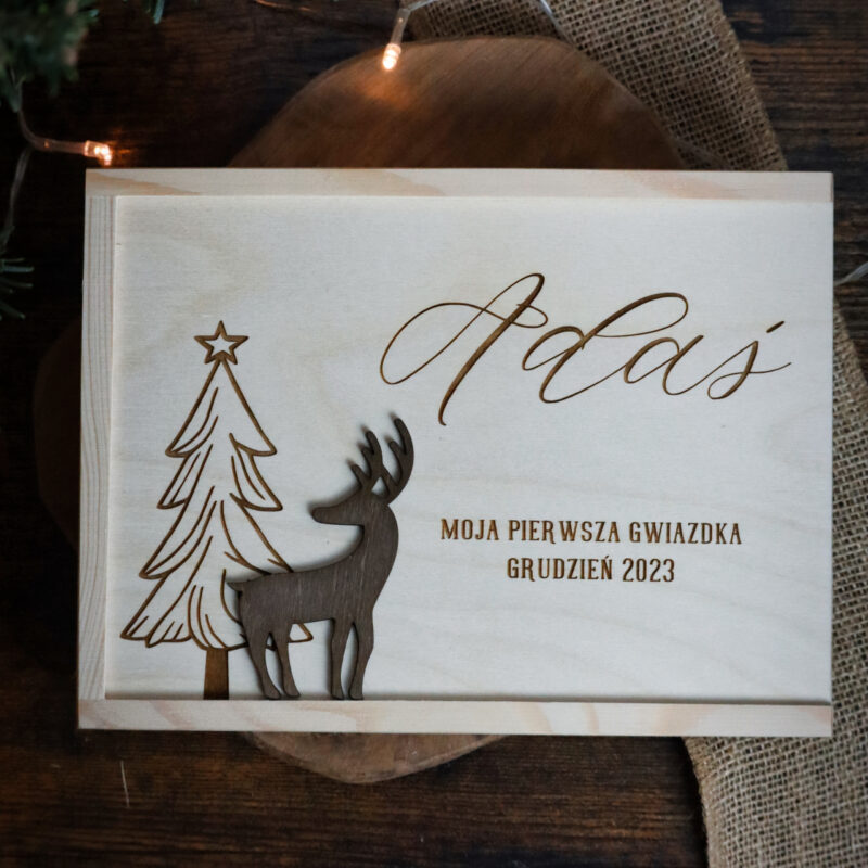 Pudełko świąteczne na prezent lub zdjęcia
