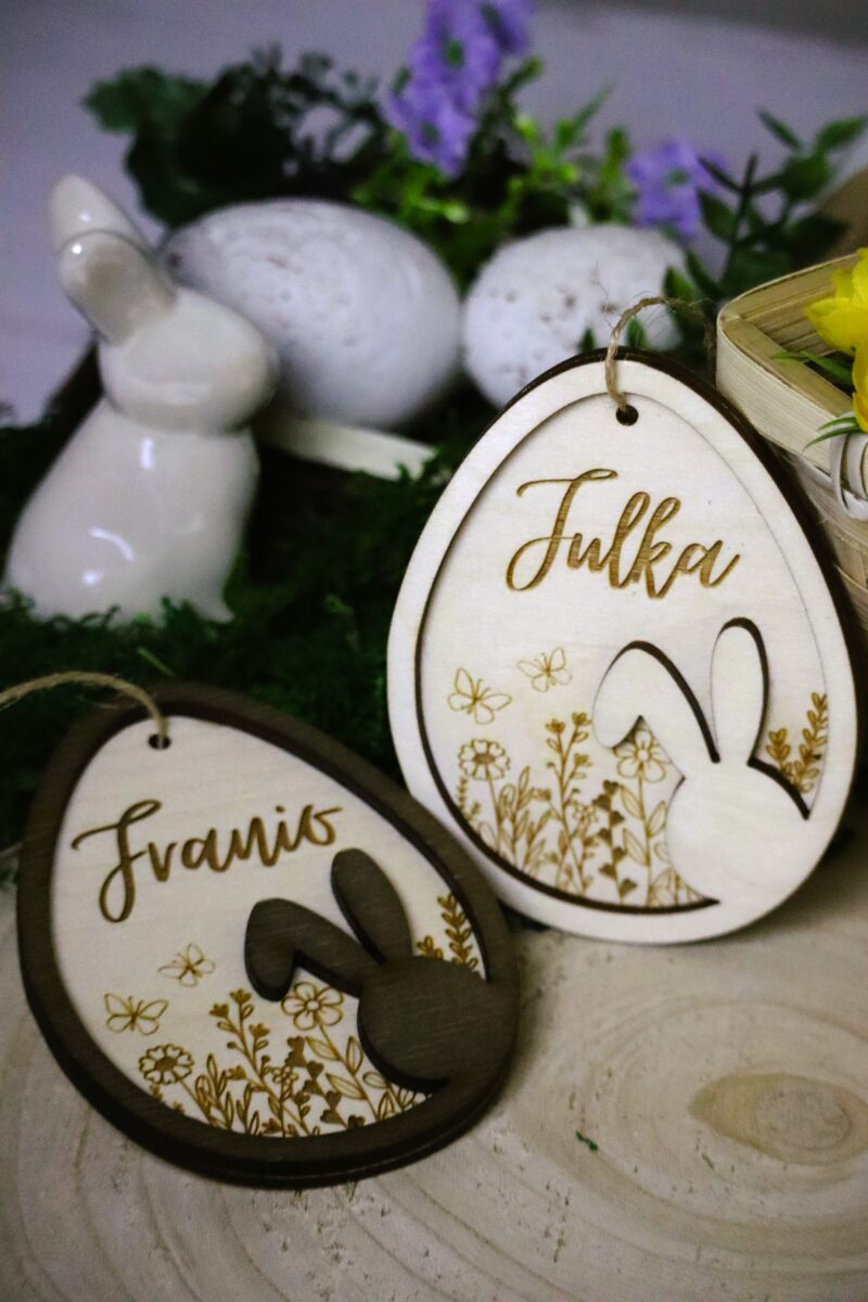 Grawerowana pisanka z imieniem