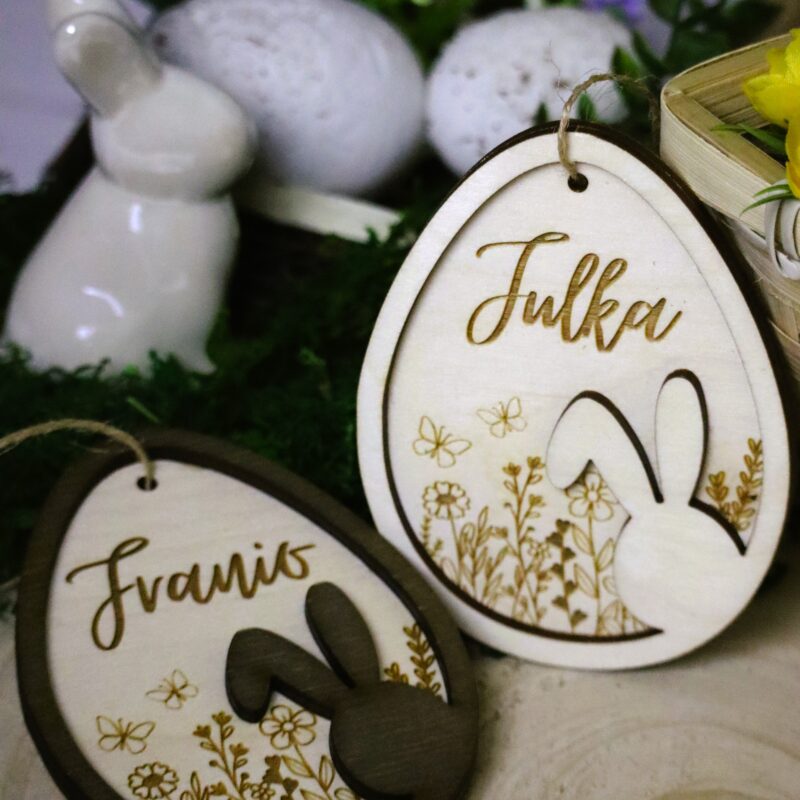 Grawerowana pisanka z imieniem