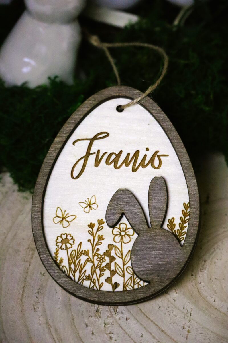 Grawerowana pisanka z imieniem