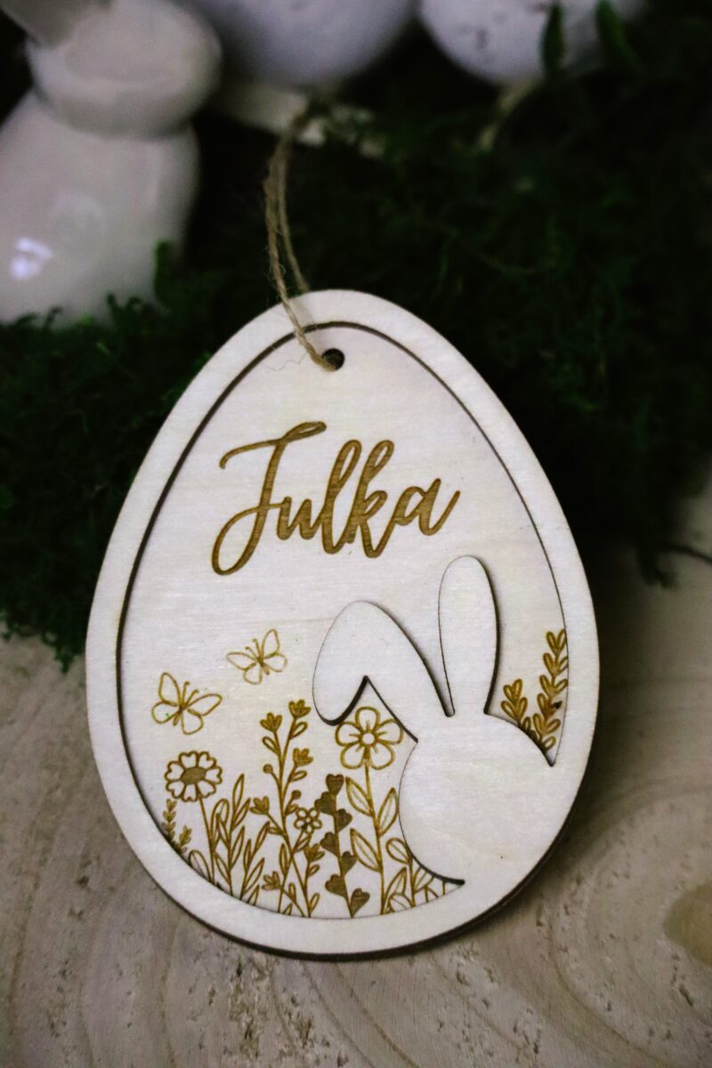 Grawerowana pisanka z imieniem