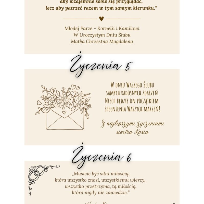 Grawerowane pudełko ślubne na banknoty
