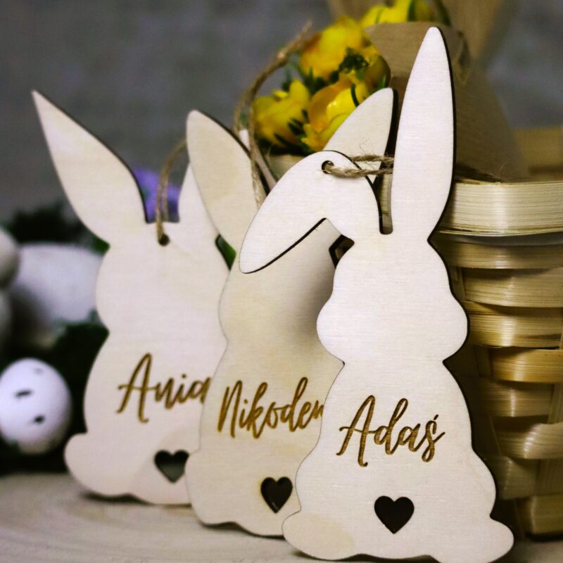 Zestaw zawieszek wielkanocnych Zające