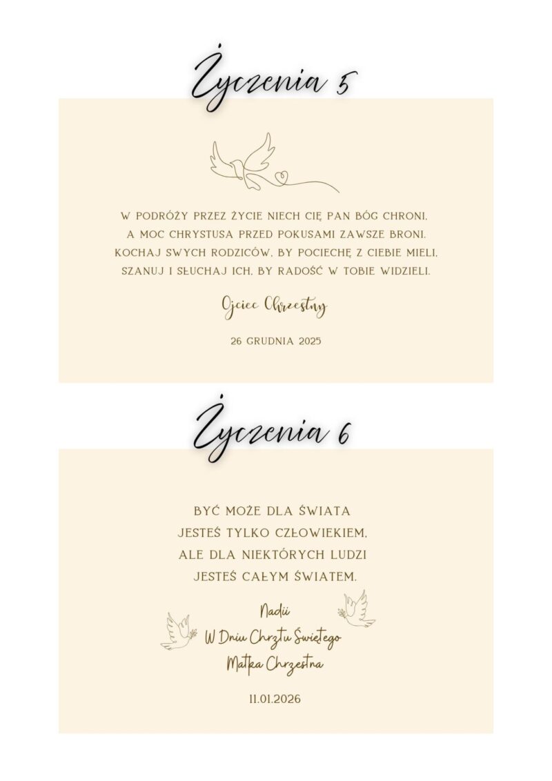 Szkatułka z przegródkami na Chrzest Święty