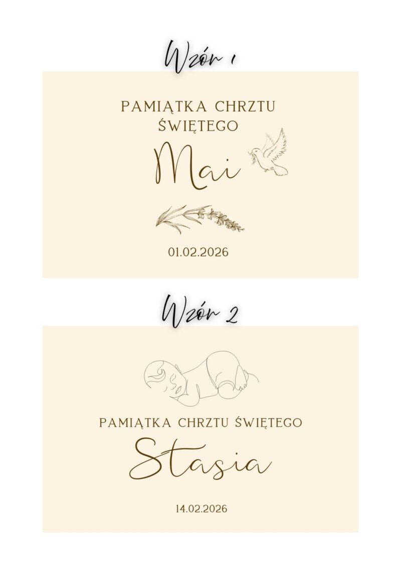 Szkatułka z przegródkami na Chrzest Święty