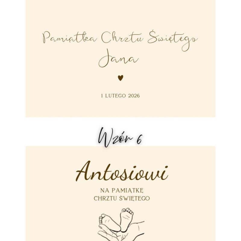 Szkatułka z przegródkami na Chrzest Święty