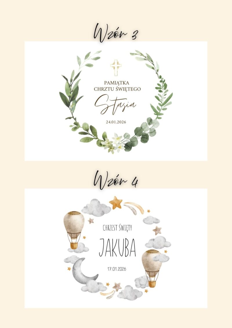 Białe pudełko z Biblią na Chrzest Święty