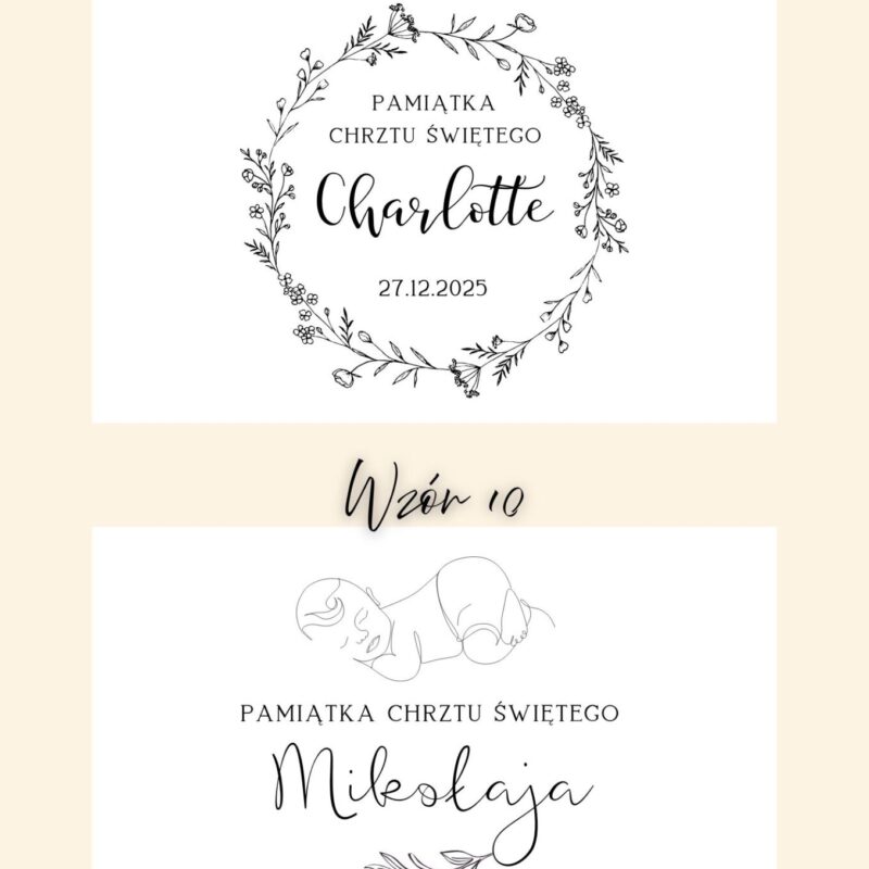 Białe pudełko z Biblią na Chrzest Święty