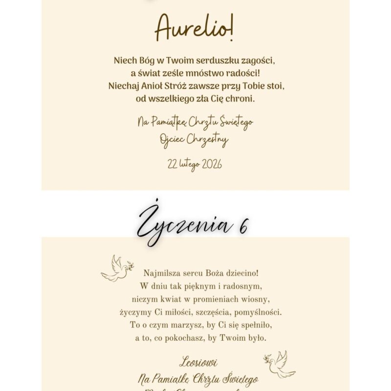 Białe pudełko z Biblią na Chrzest Święty