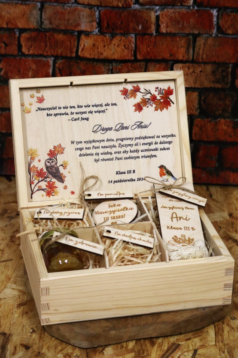 Szkatułka prezentowa dla nauczyciela