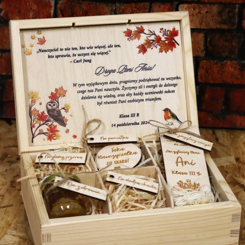 Szkatułka prezentowa dla nauczyciela