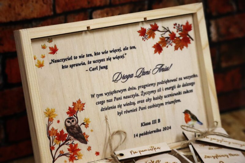 Szkatułka prezentowa dla nauczyciela