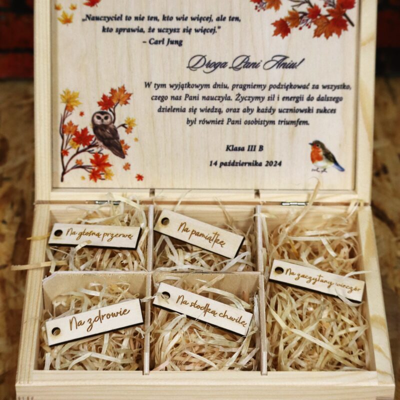 Szkatułka prezentowa dla nauczyciela