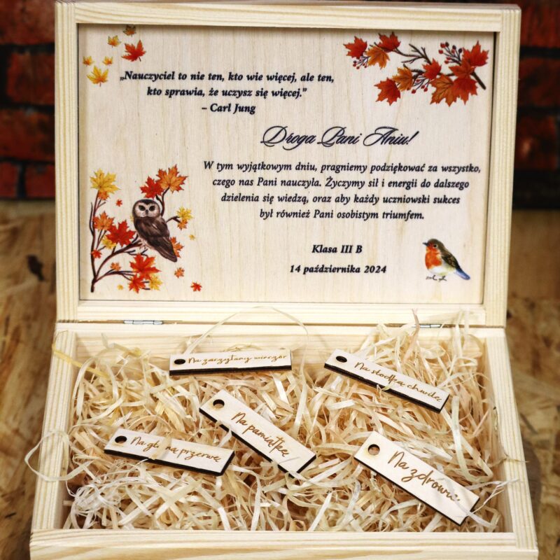 Szkatułka prezentowa dla nauczyciela