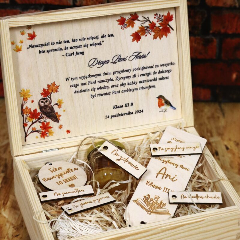 Szkatułka prezentowa dla nauczyciela