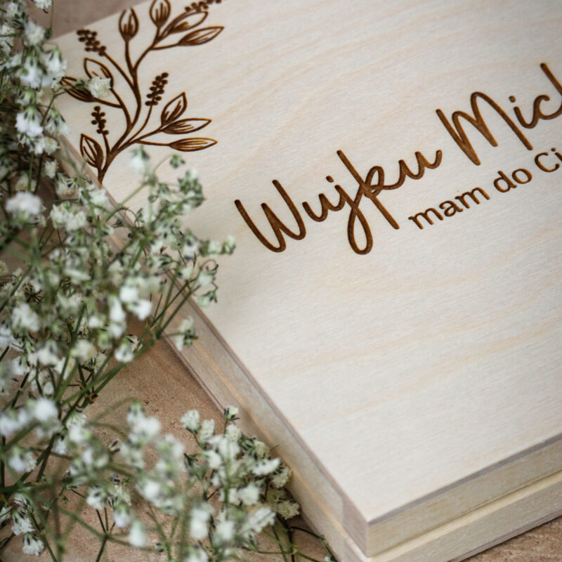 Pytanie do Rodziców Chrzestnych w formie pudełka ze zdjęciem