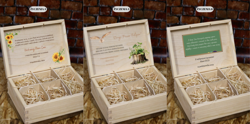 Szkatułka prezentowa dla nauczyciela