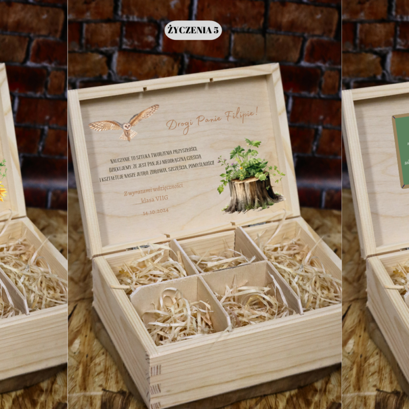 Szkatułka prezentowa dla nauczyciela