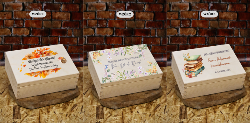 Szkatułka prezentowa dla nauczyciela