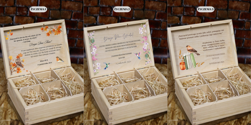 Szkatułka prezentowa dla nauczyciela