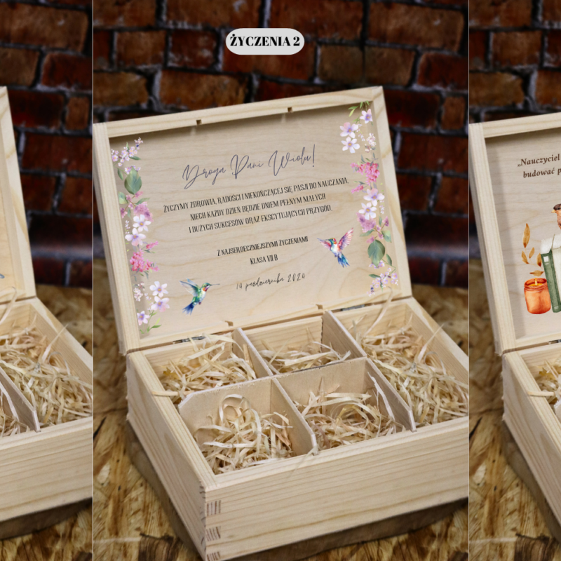 Szkatułka prezentowa dla nauczyciela