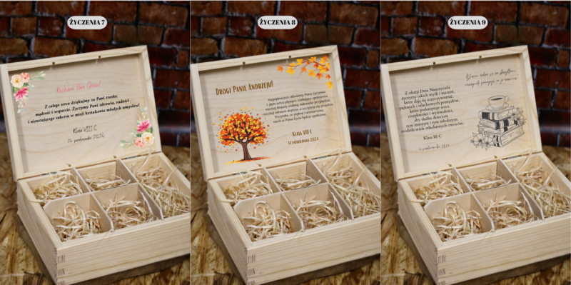 Szkatułka prezentowa dla nauczyciela