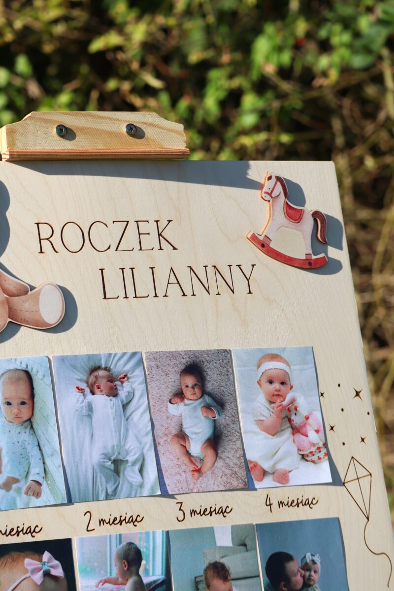 Tablica na roczek Zabawki dziewczęce