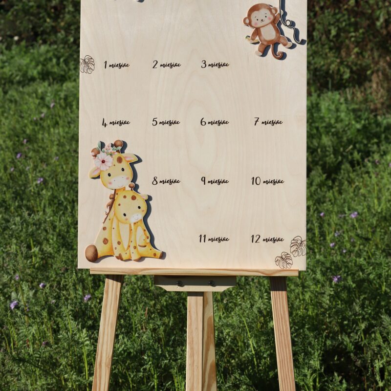 Tablica na roczek Zwierzęta Safari