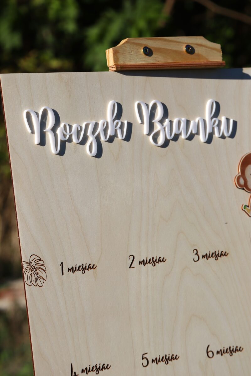 Tablica na roczek Zwierzęta Safari