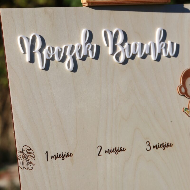 Tablica na roczek Zwierzęta Safari