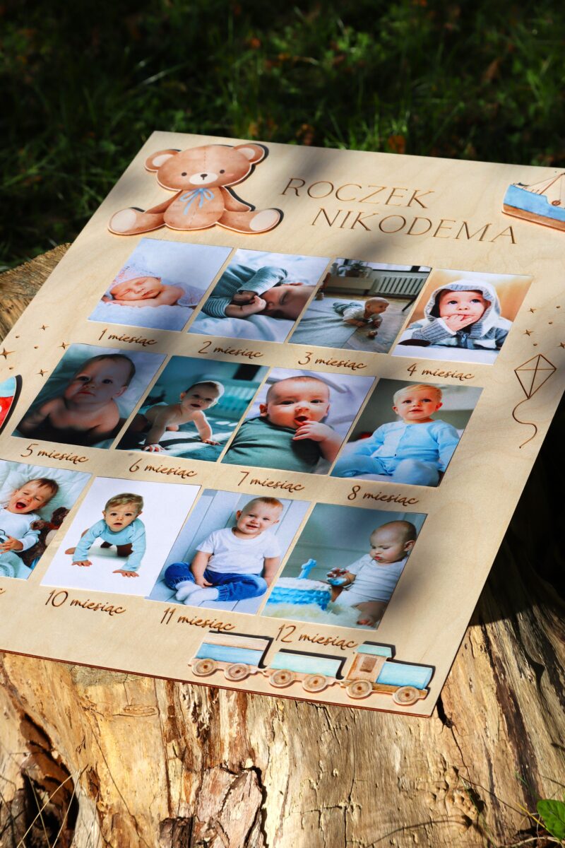 Tablica na roczek Zabawki chłopięce