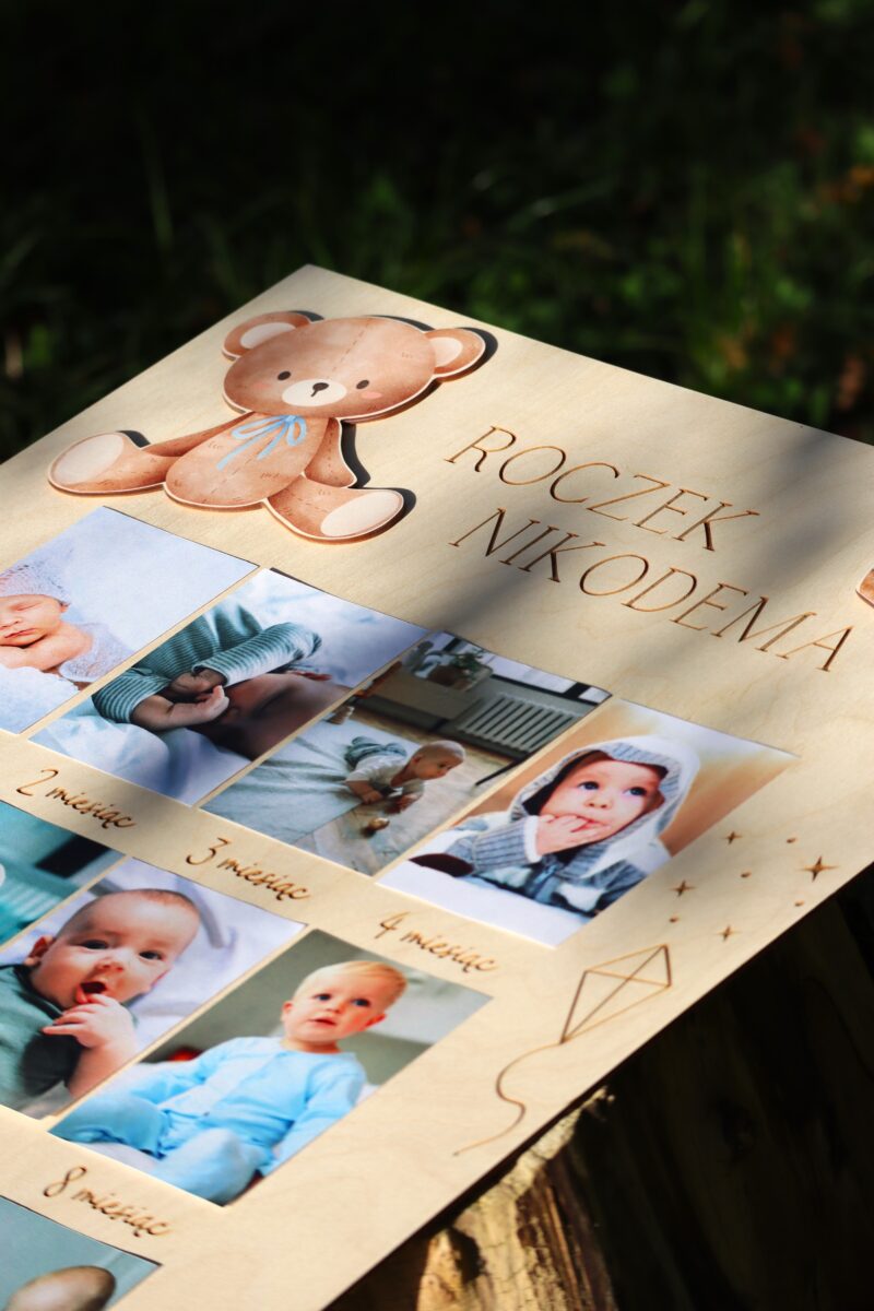 Tablica na roczek Zabawki chłopięce