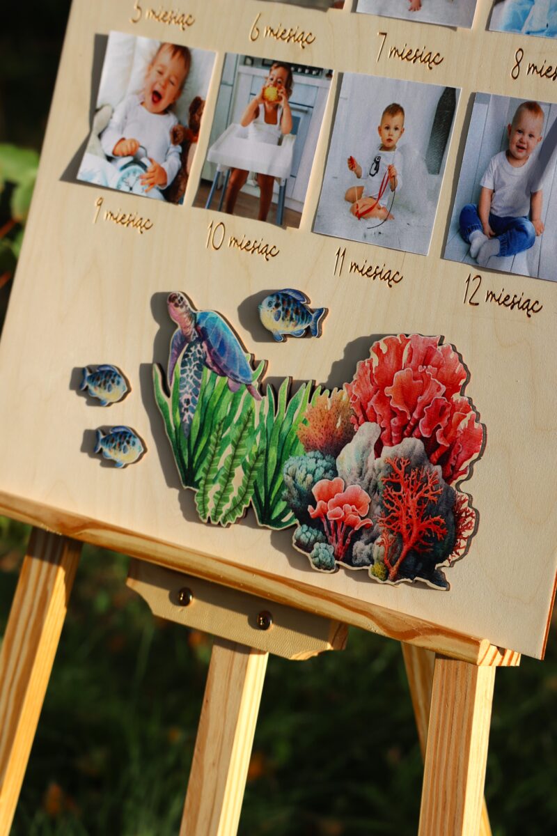 Tablica na roczek Morskie zwierzątka